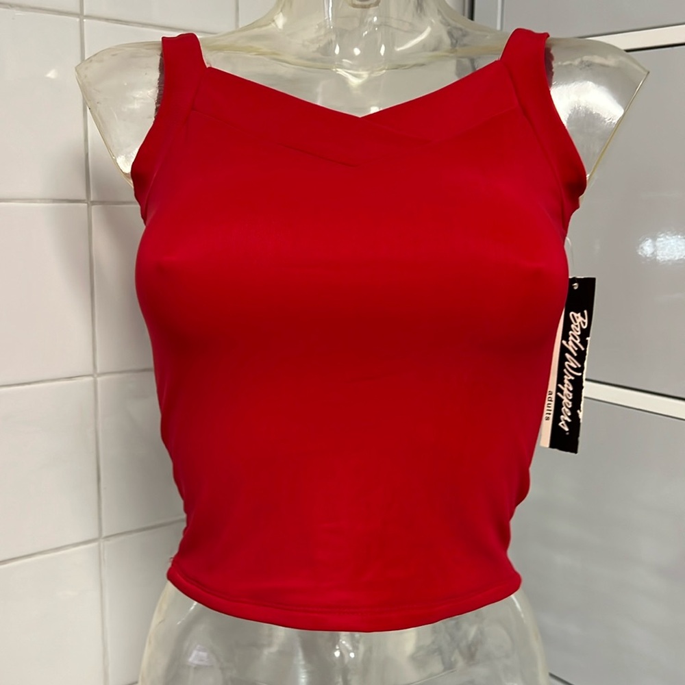 Dancewear V-Neck Camisole Pullover. NWT Rich Red